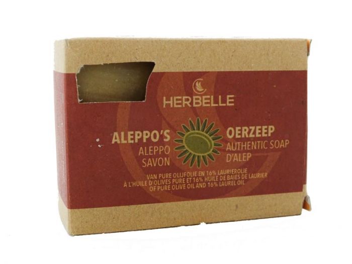 knoop Laat je zien schoolbord Aleppo zeep olijf+16%laurier